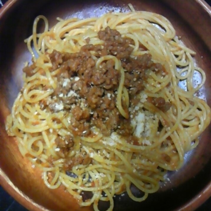 ミートソースパスタ